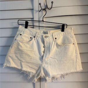 Agolde Women's Off-White Jean Shorts